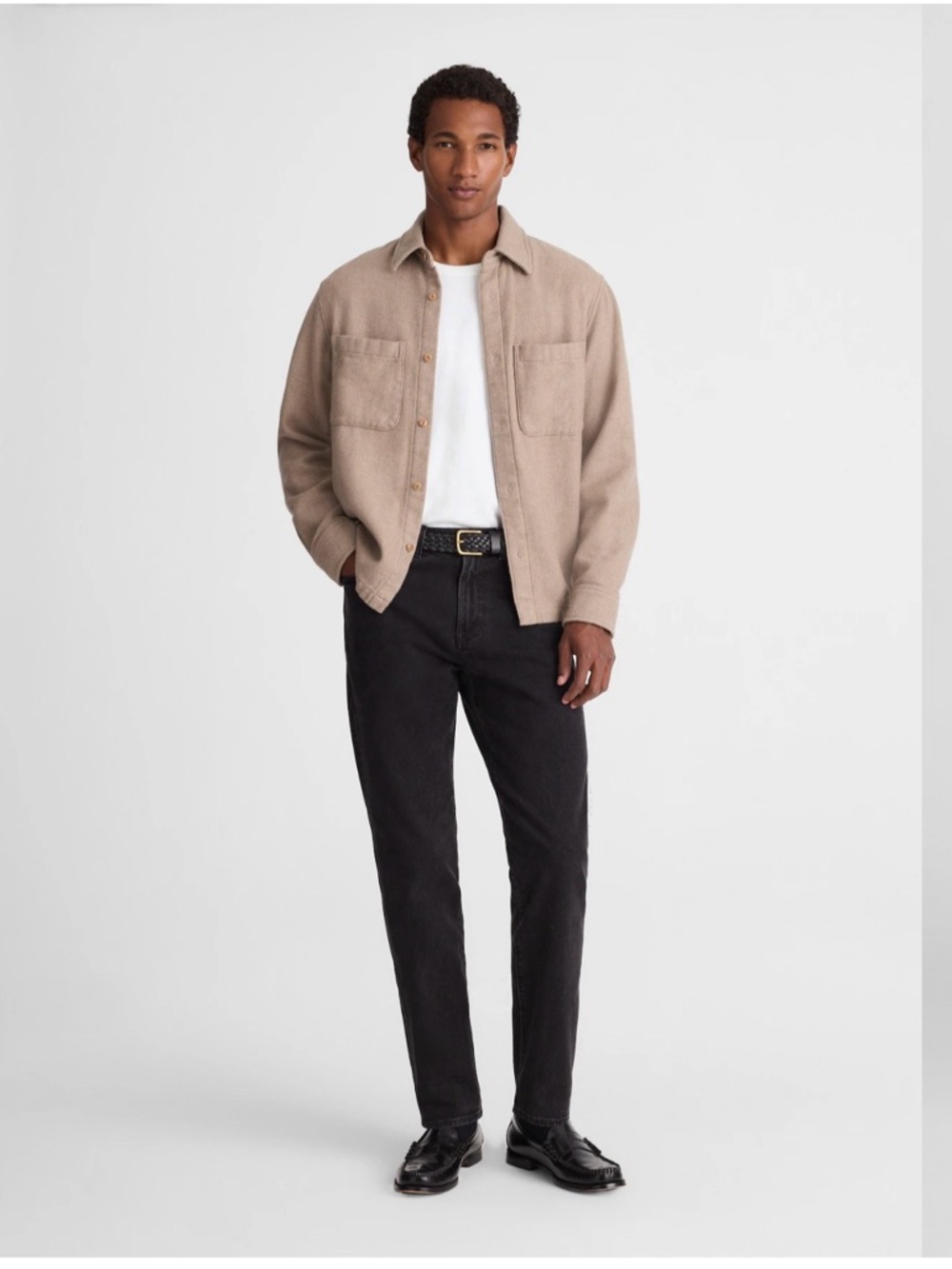Madewell Men's Washed Black Relaxed Taper Jeans